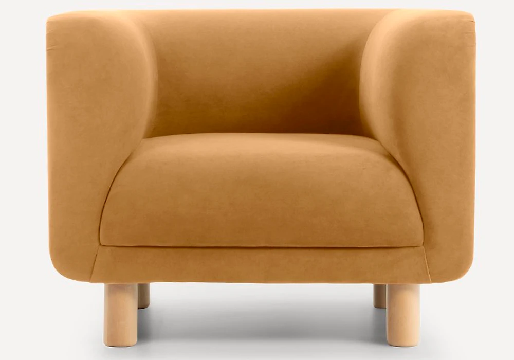 Нераскладное кресло Венето Velvet Mustard арт. 2001968176