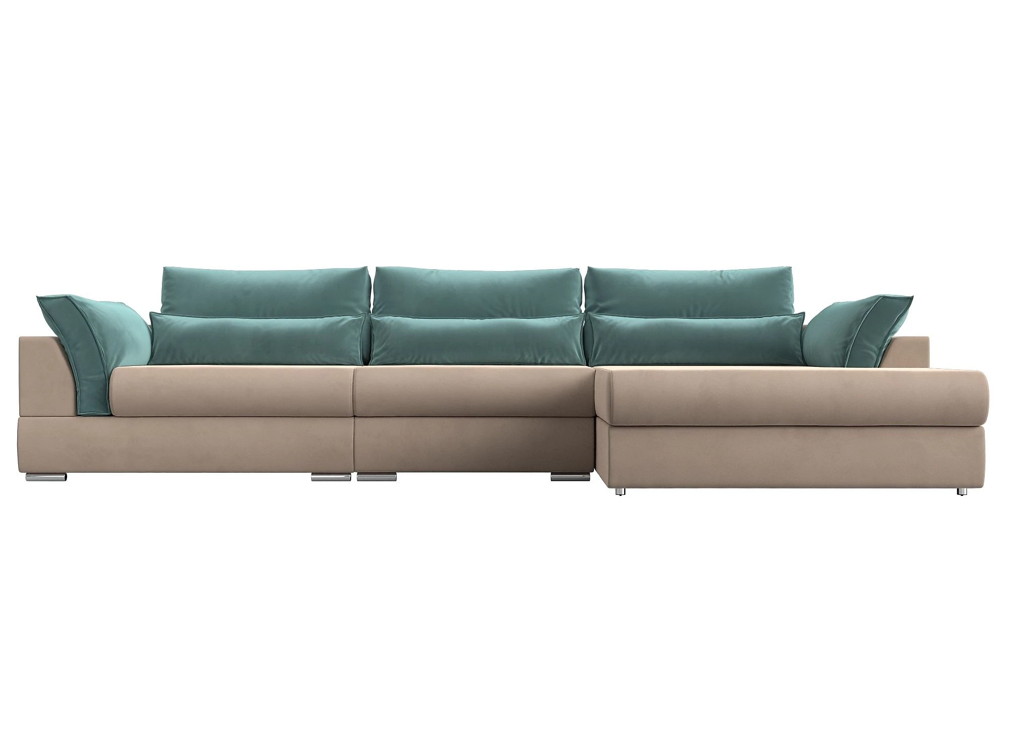 Угловой диван для ежедневного сна Пекин Лонг Плюш Дизайн 1