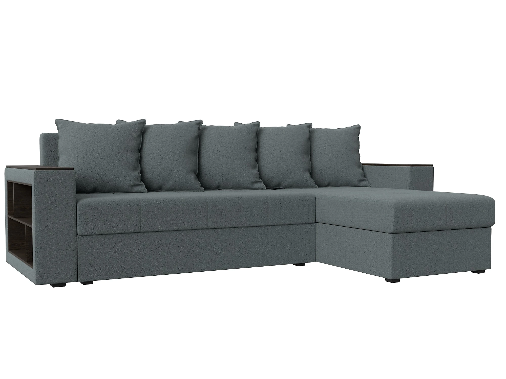 Угловой диван с полкой Дубай Лайт Дизайн 5