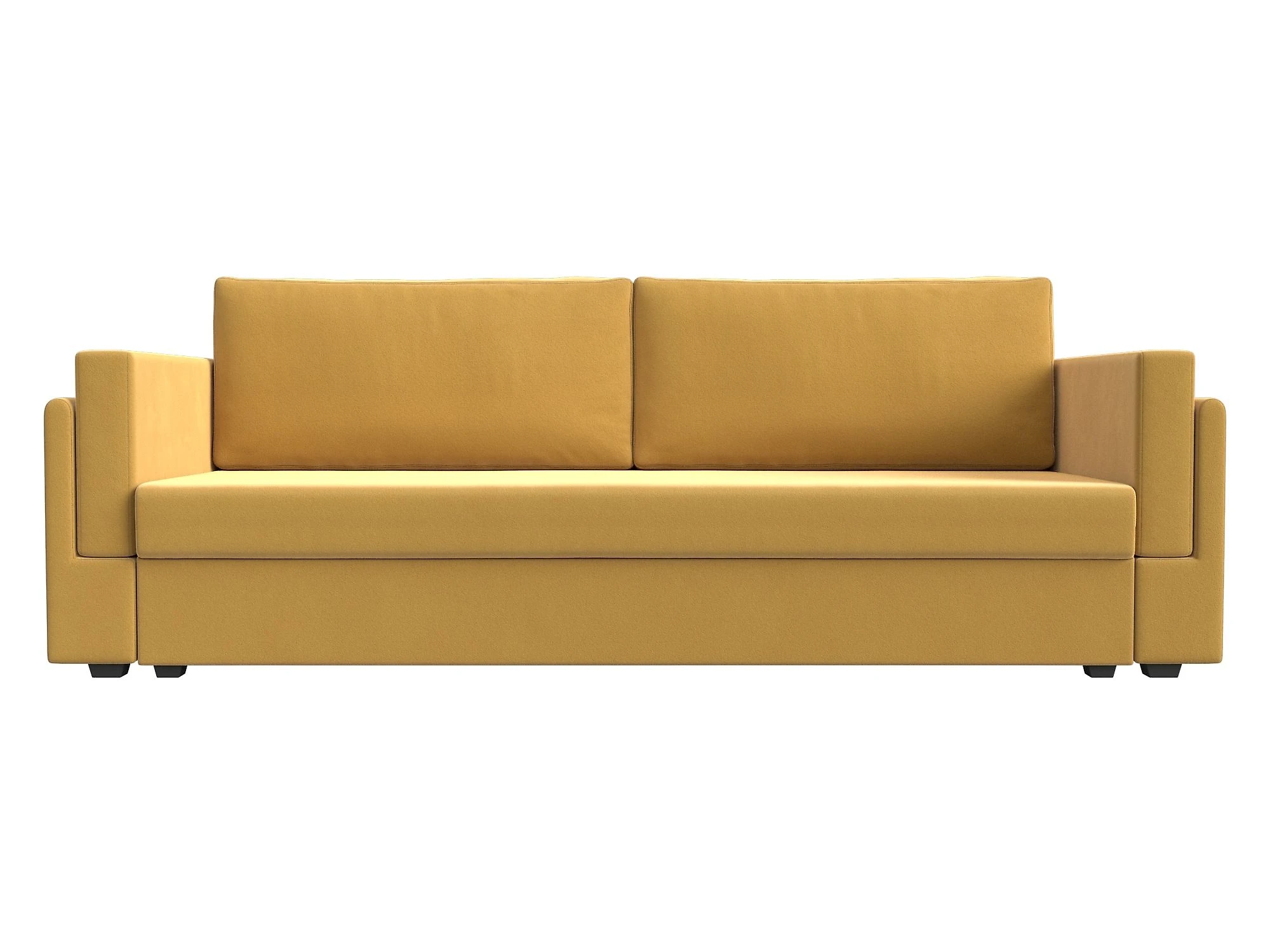 Жёлтый прямой диван Лига-007 Дизайн 3