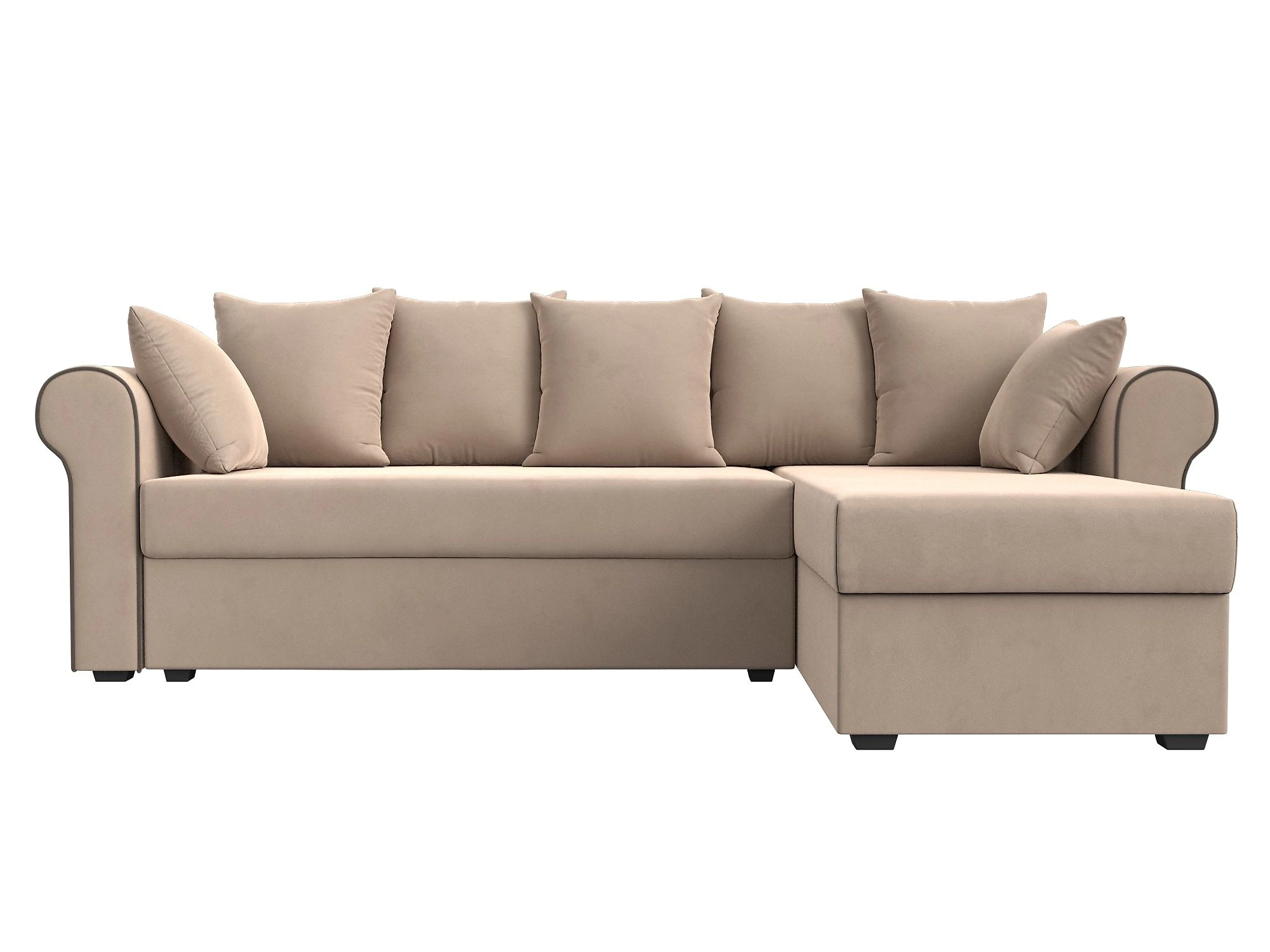 Угловой диван для ежедневного сна Рейн Плюш Дизайн 1