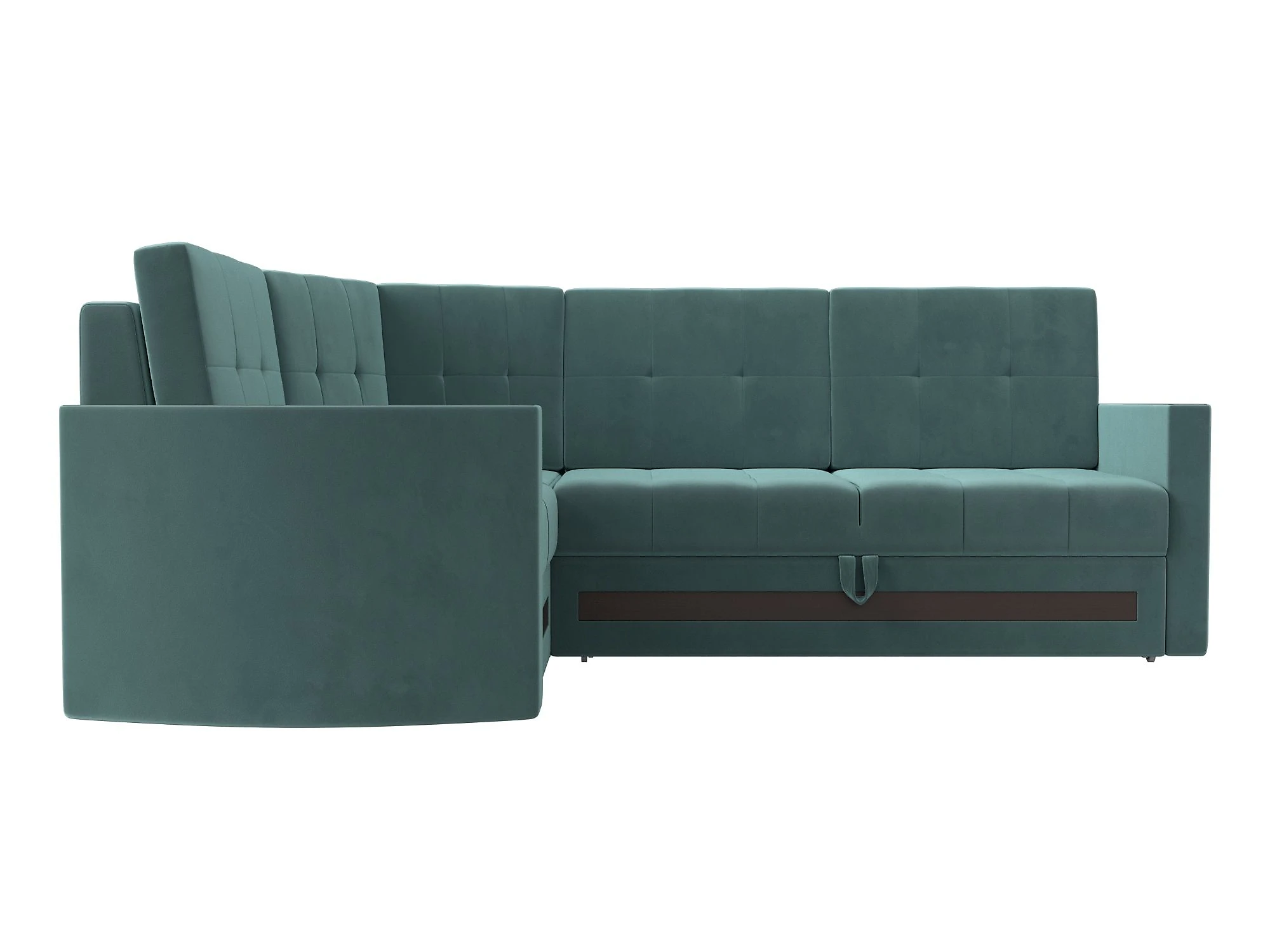 Угловой диван с левым углом Белла Плюш Дизайн 3