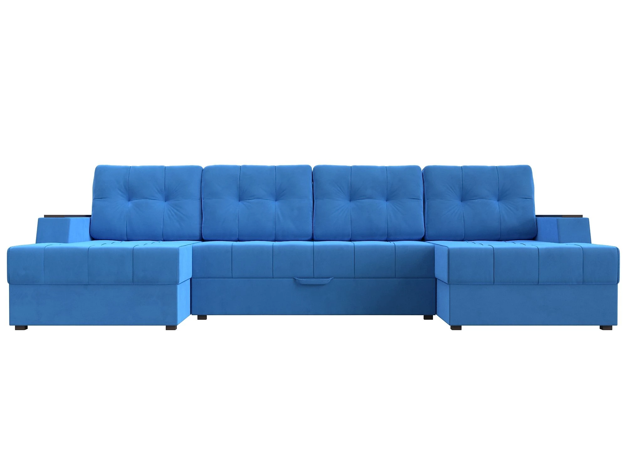 Модульный диван с оттоманкой  Эмир-П Плюш Дизайн 6