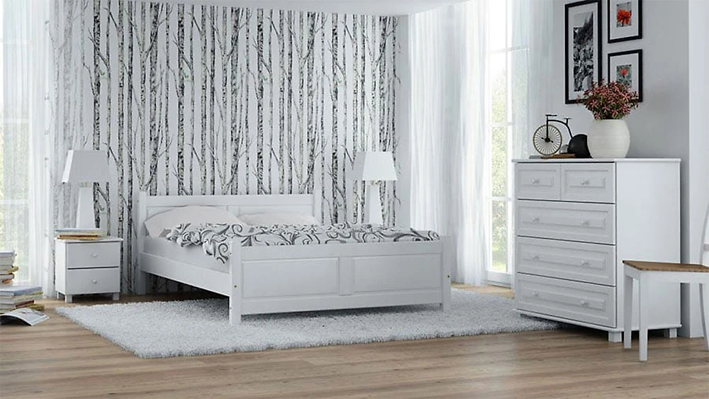 кровать в стиле минимализм Гиза