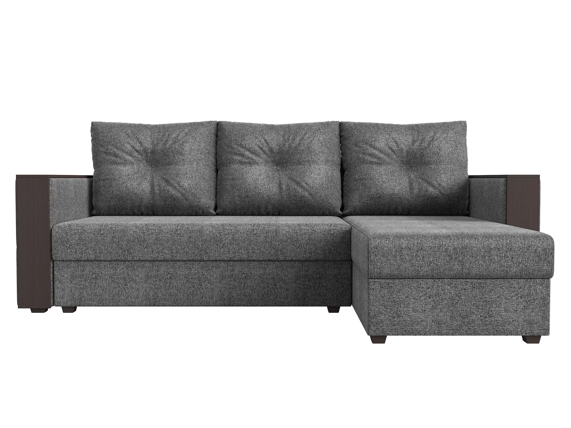 Серый угловой диван Валенсия Лайт Кантри Дизайн 3