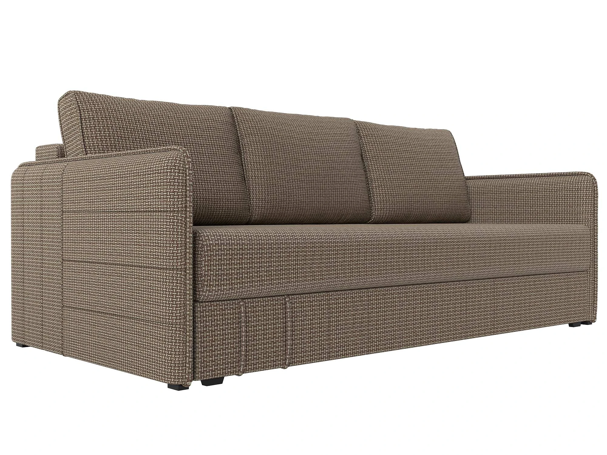 Коричневый диван еврокнижка Слим НПБ Дизайн 11