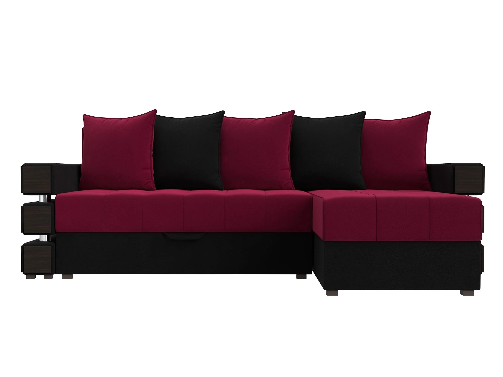 Угловой диван красный Венеция Дизайн 11