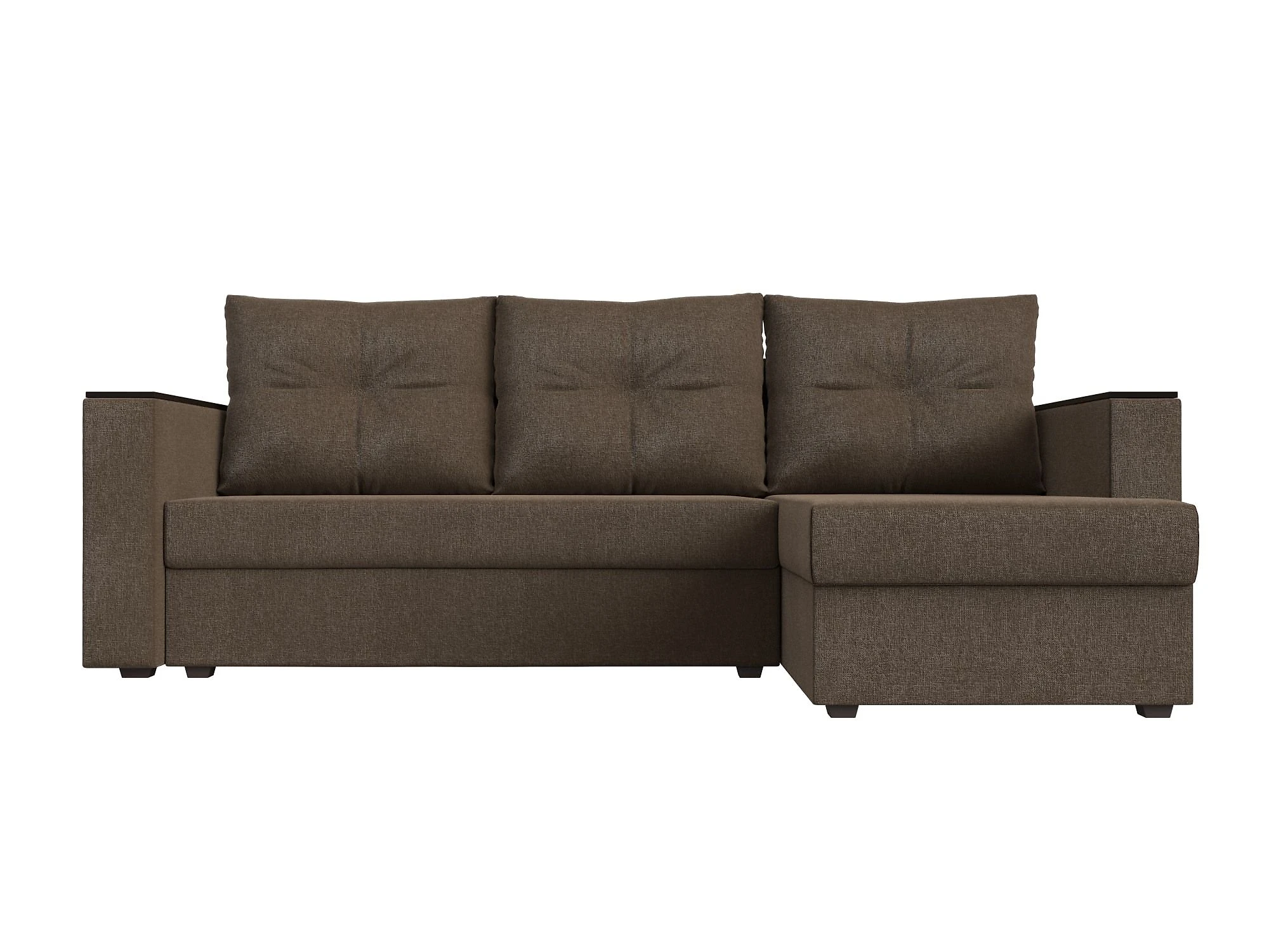 Угловой диван еврокнижка Атланта Лайт Кантри без стола Дизайн 2