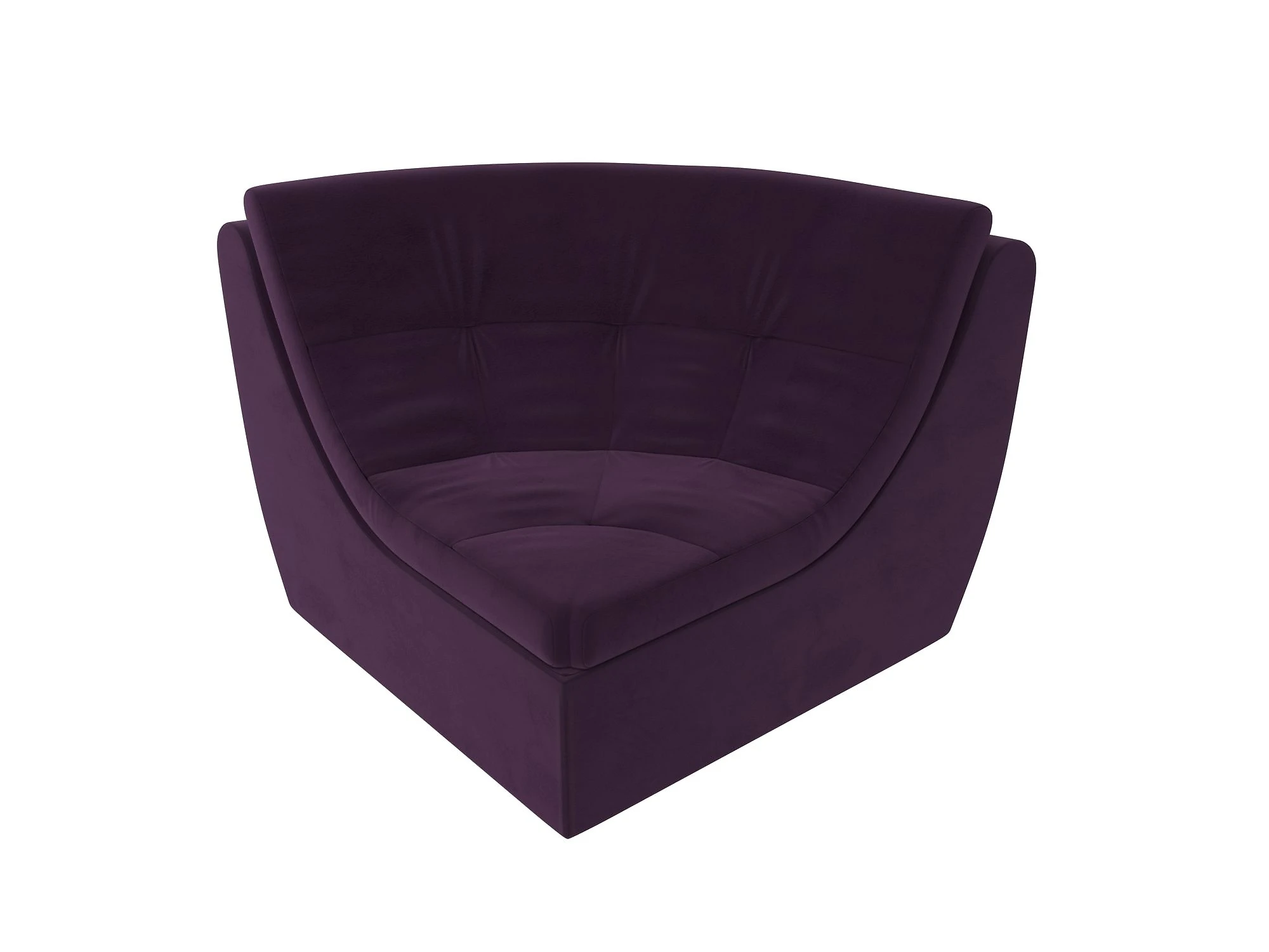Фиолетовое кресло Холидей Плюш угловое Дизайн 8