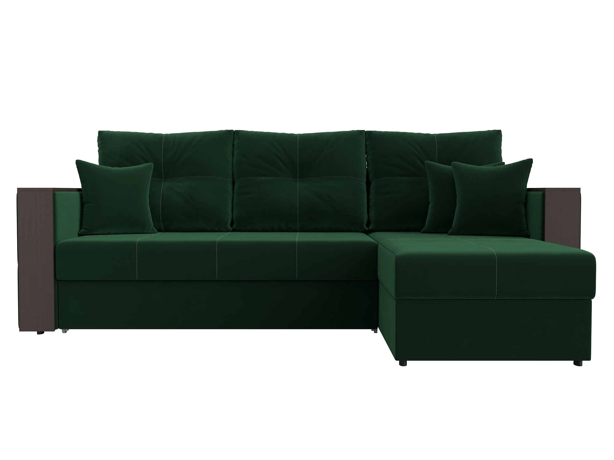Угловой диван эконом класса Валенсия Плюш Дизайн 4