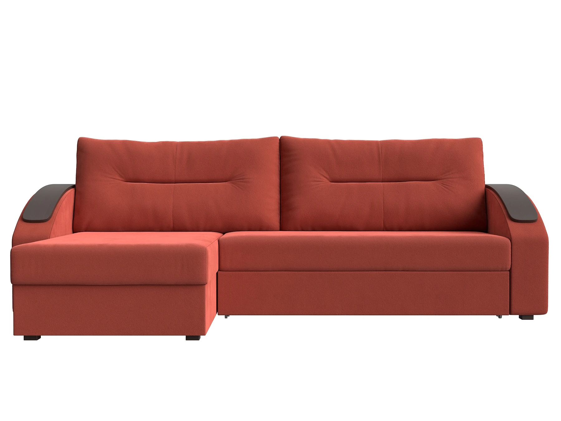 Угловой диван для дачи Канзас Плюш Корал