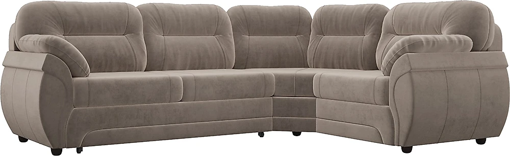 Угловой диван в классическом стиле Бруклин Коричневый