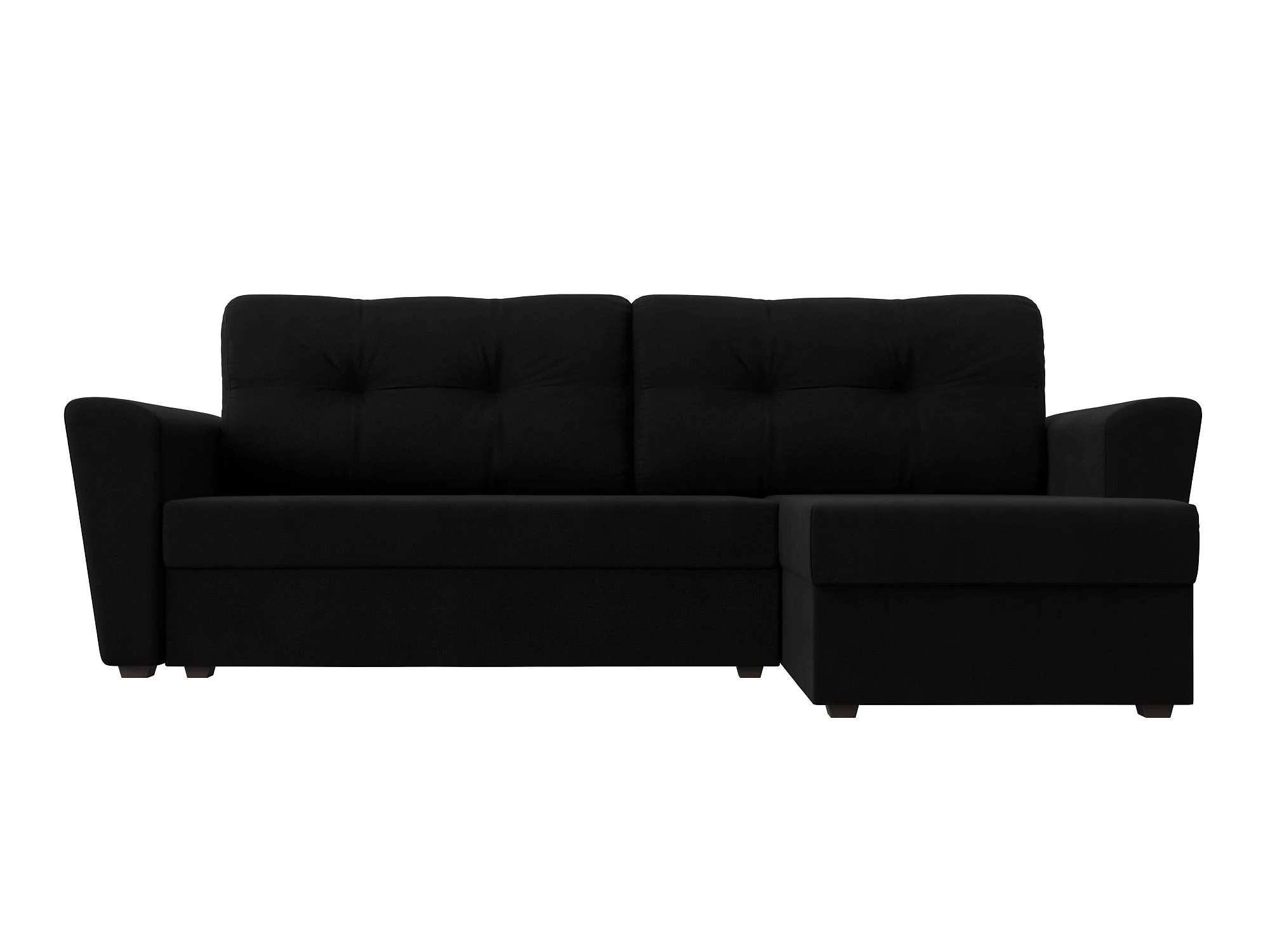 Чёрный угловой диван Амстердам Лайт Дизайн 9
