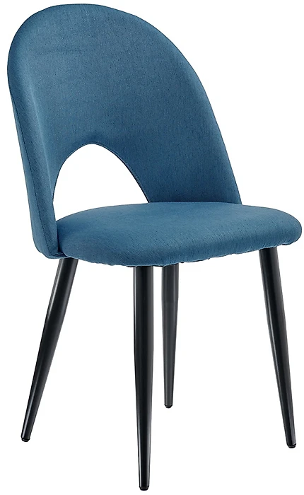 мебель для ресторанов Клео голубой с черными ножками