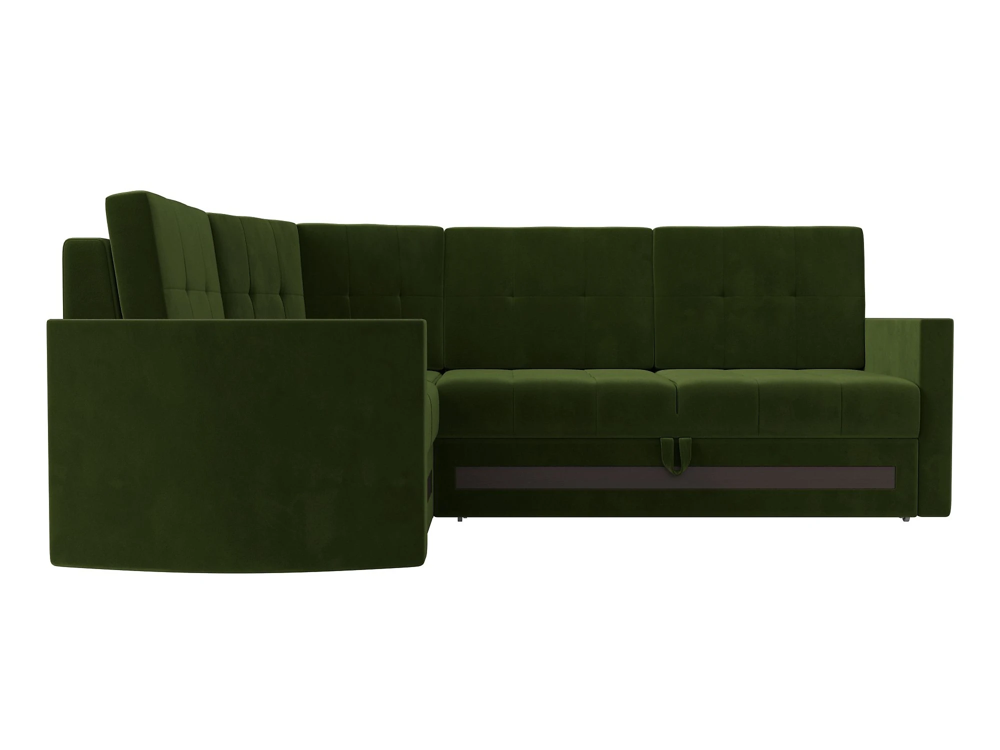 Зелёный угловой диван Белла Дизайн 14