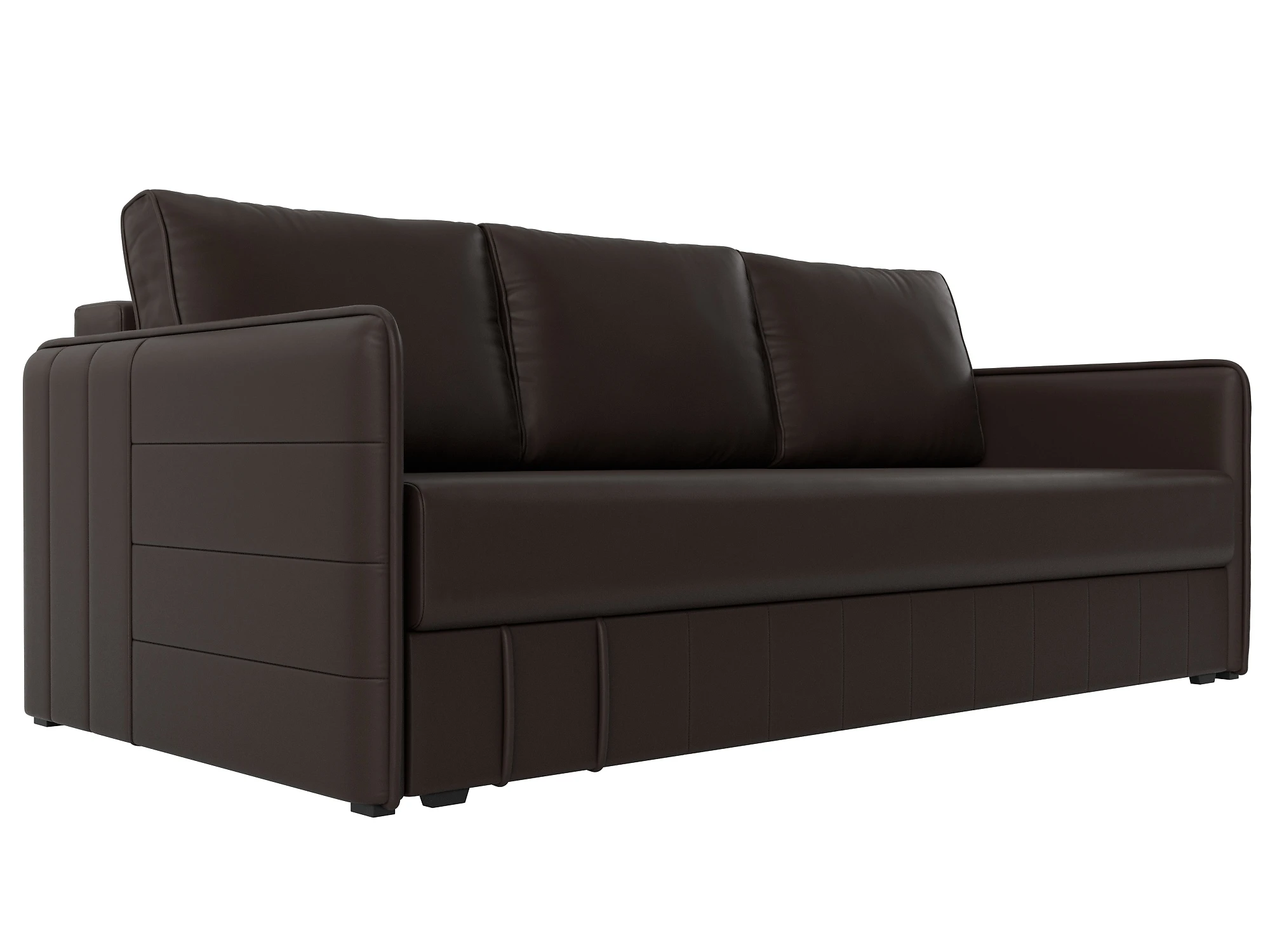 Прямой кожаный диван Слим НПБ Дизайн 13