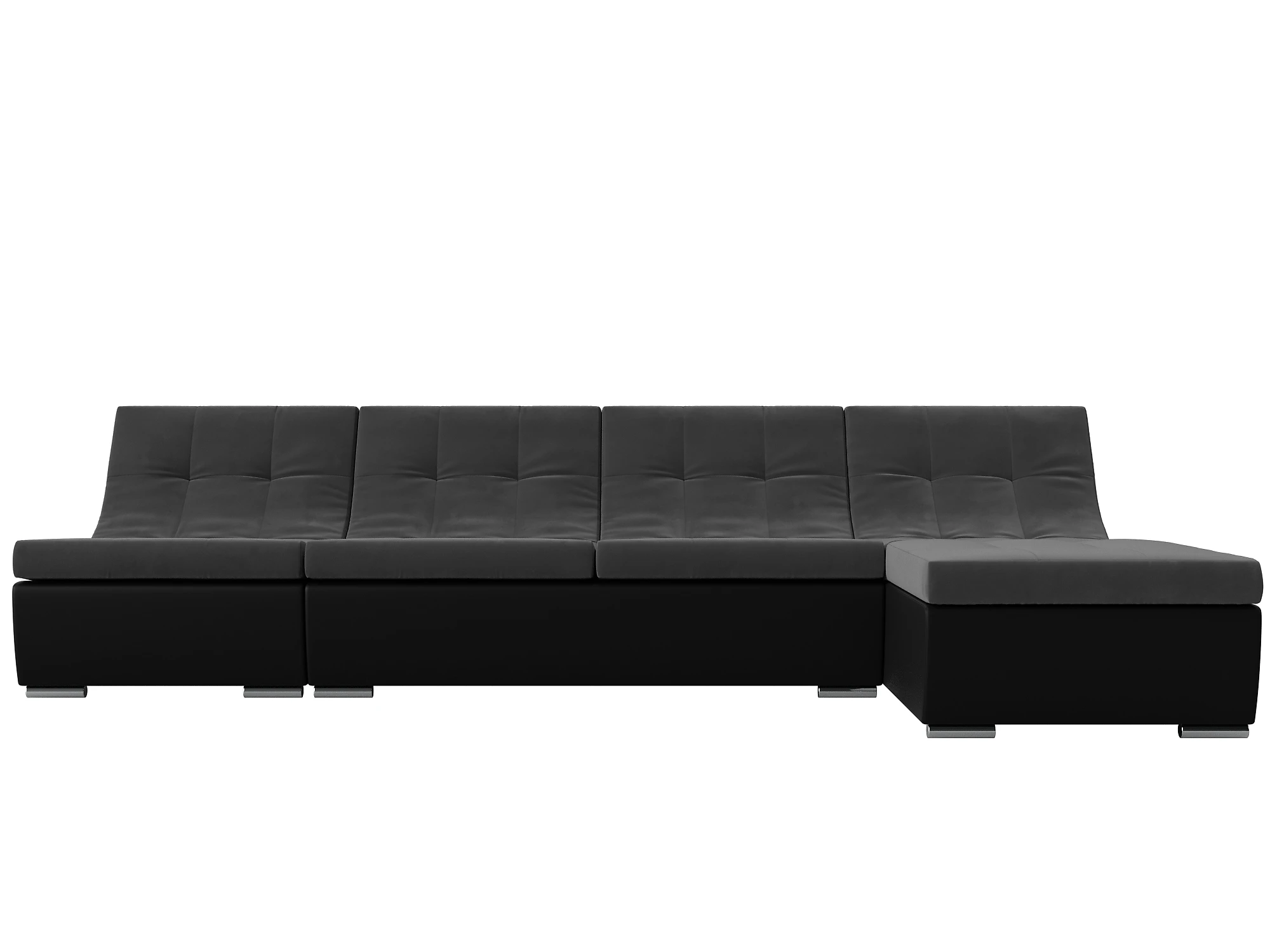  угловой диван с оттоманкой Монреаль Плюш Дизайн 6