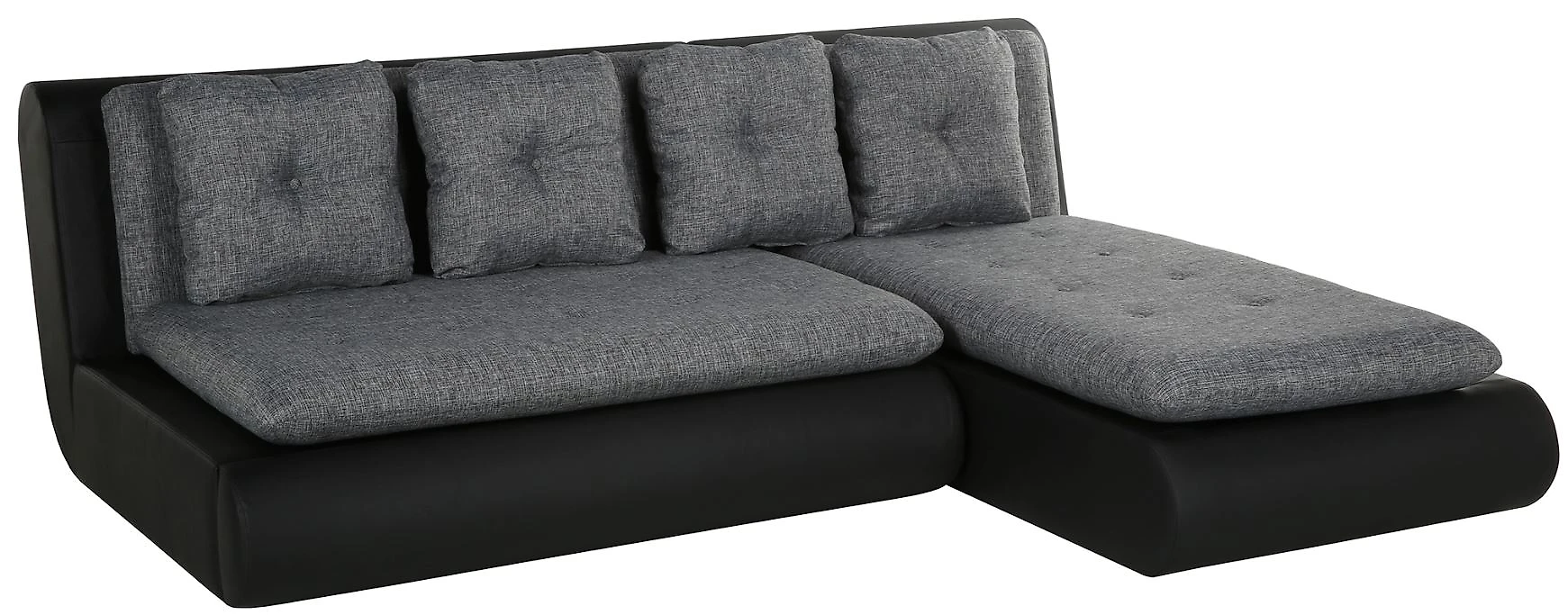  угловой диван из рогожки Кормак Мини Грей