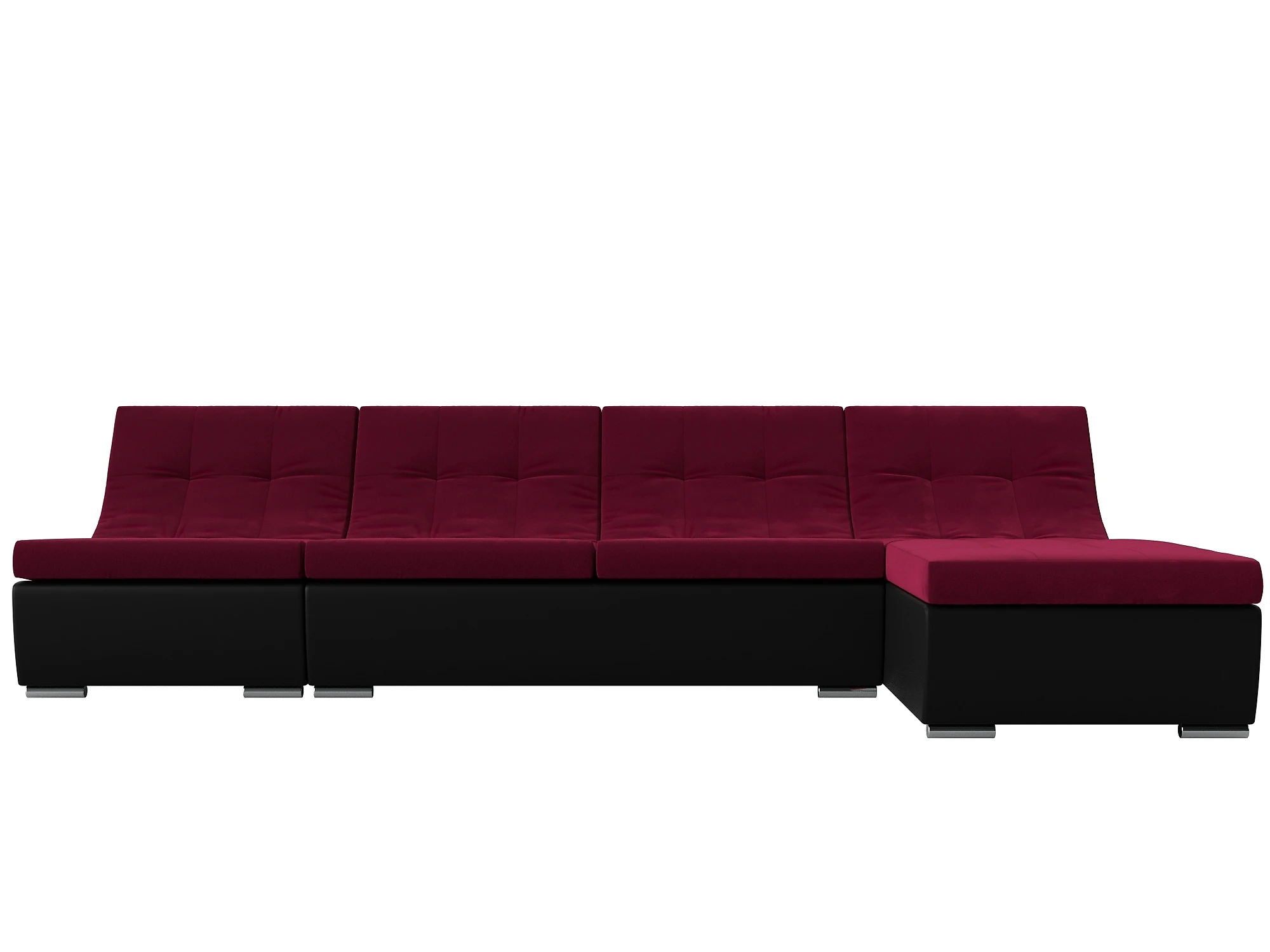 Угловой диван без подушек Монреаль Дизайн 3