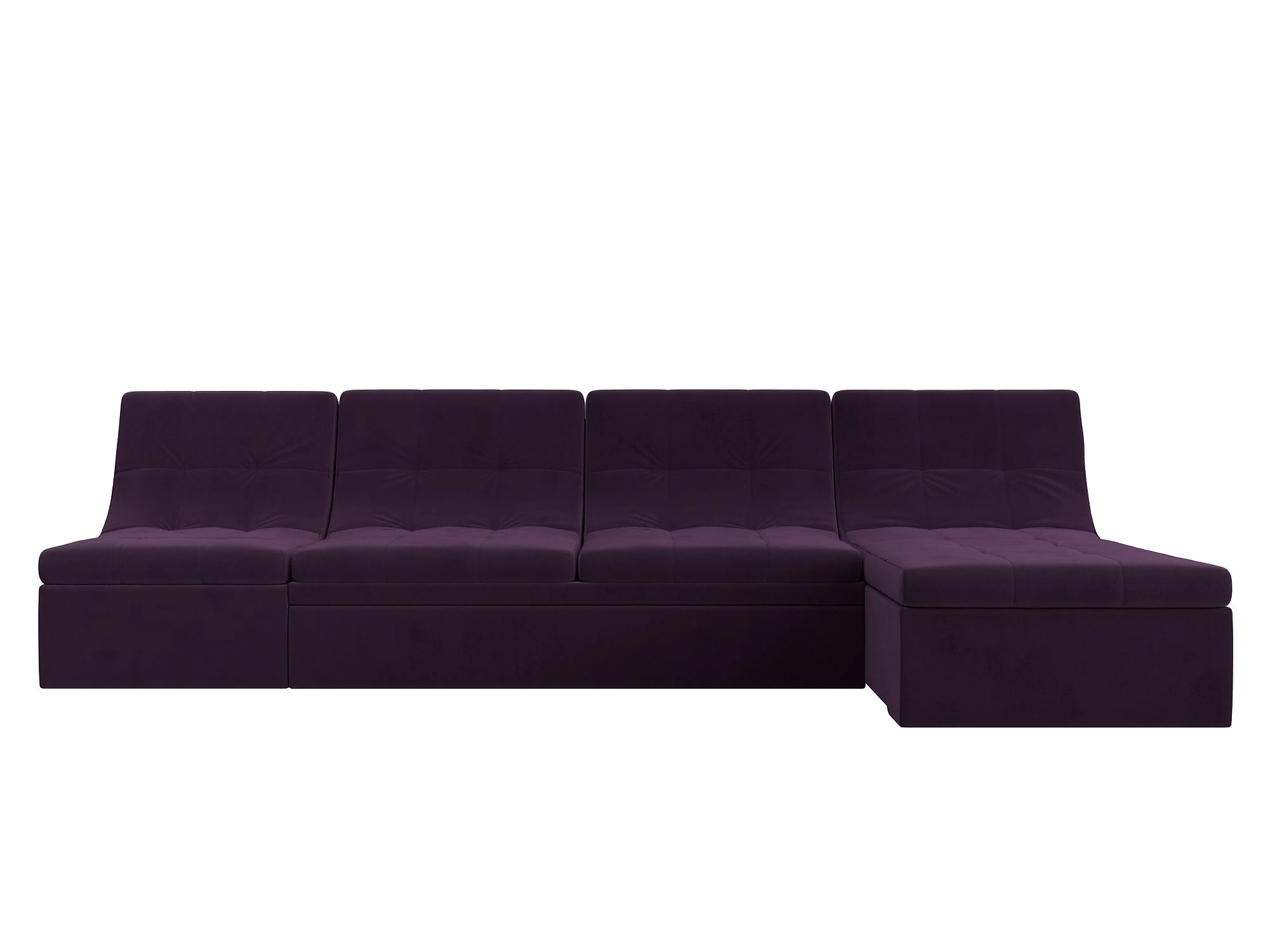 Модульный диван из велюра  Холидей Плюш Дизайн 8