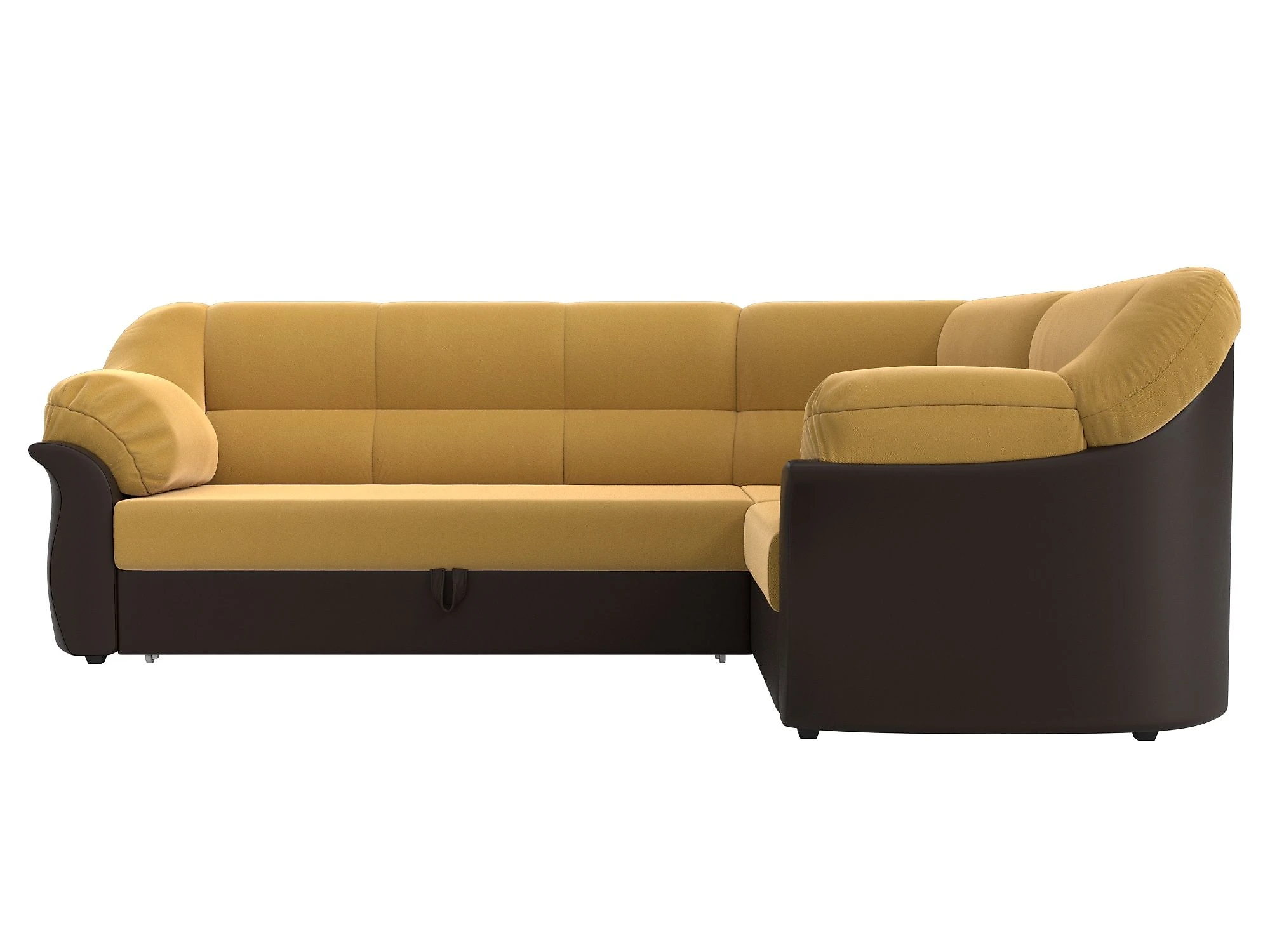 Жёлтый угловой диван  Карнелла Дизайн 28