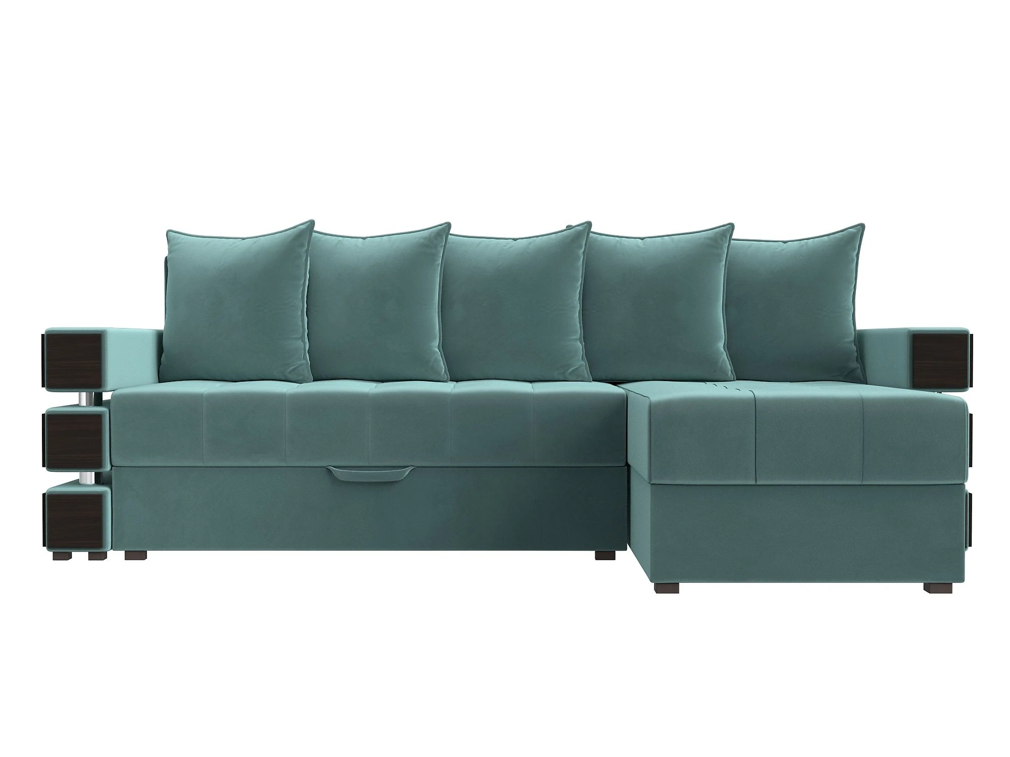 Узкий угловой диван Венеция Плюш Дизайн 4