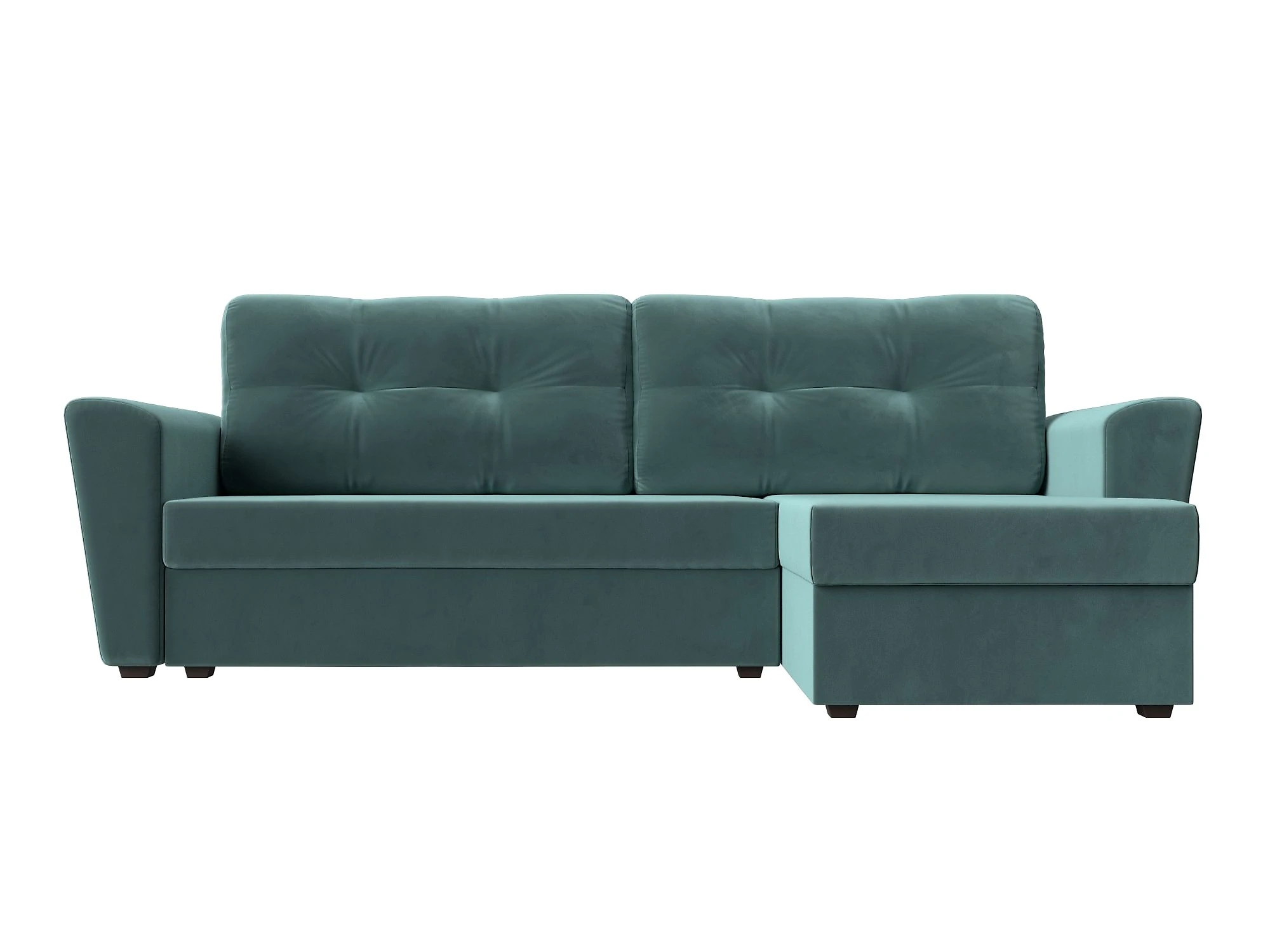 Угловой диван из велюра Амстердам Лайт Плюш Дизайн 2