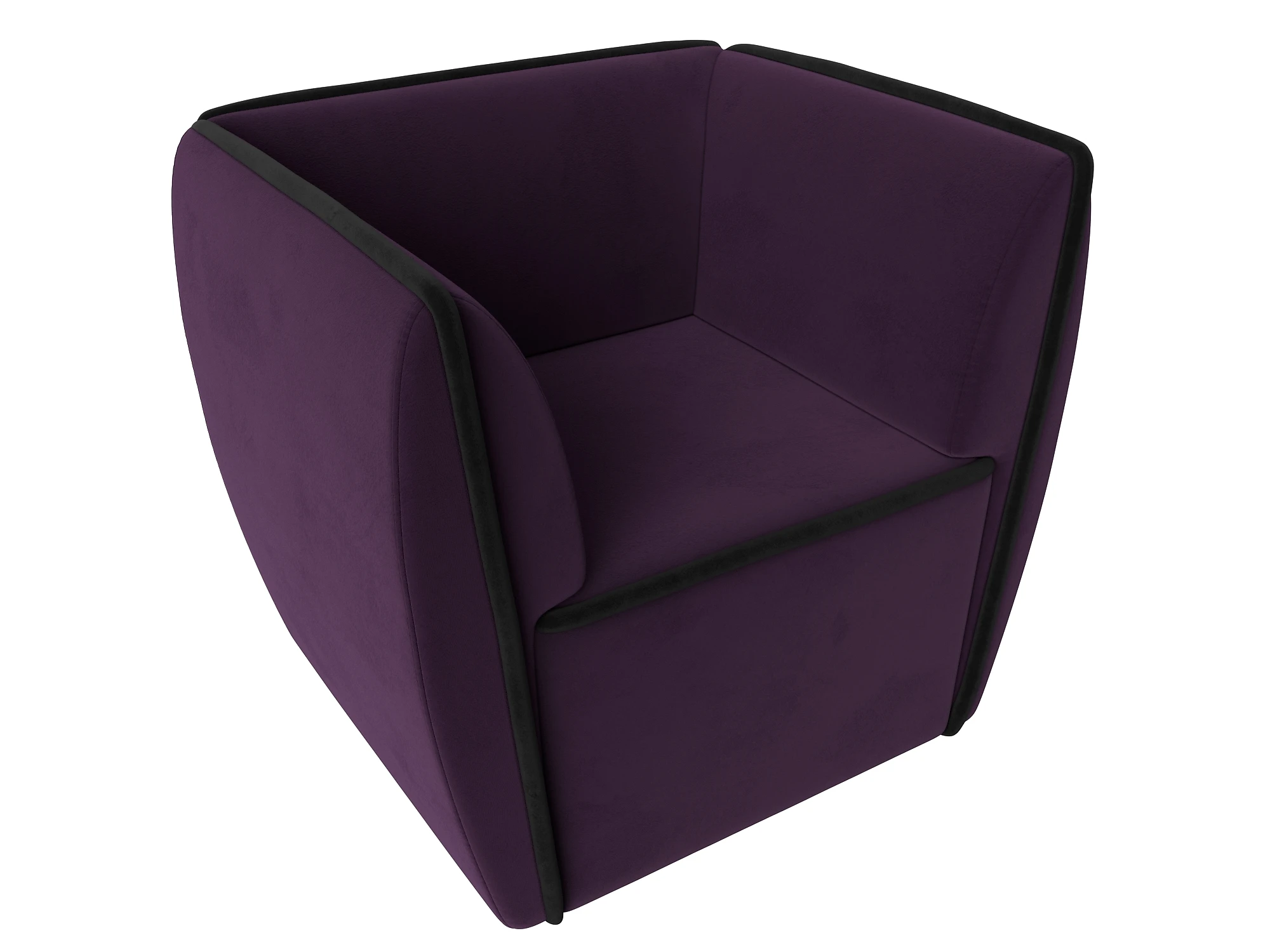 Фиолетовое кресло Бергамо Плюш Дизайн 14