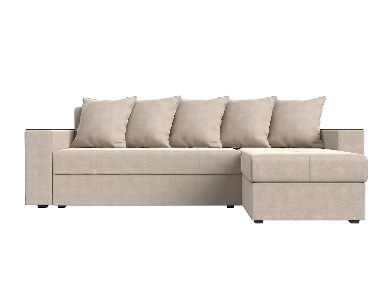 Угловой диван с правым углом Дубай Лайт Кантри Беж