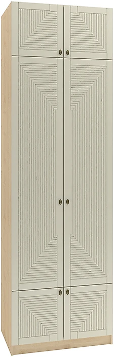 Шкаф распашной бежевый Фараон Д-15 Дизайн-1