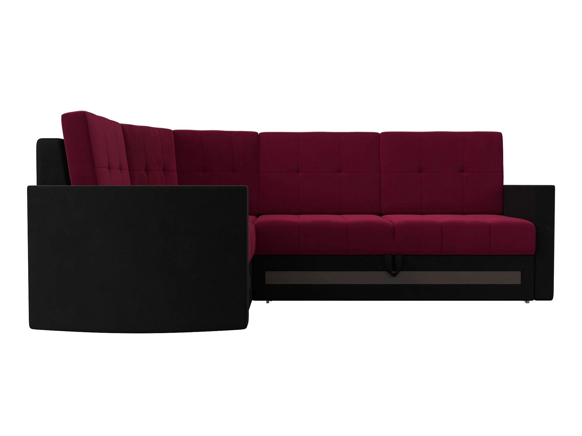Чёрный угловой диван Белла Дизайн 11