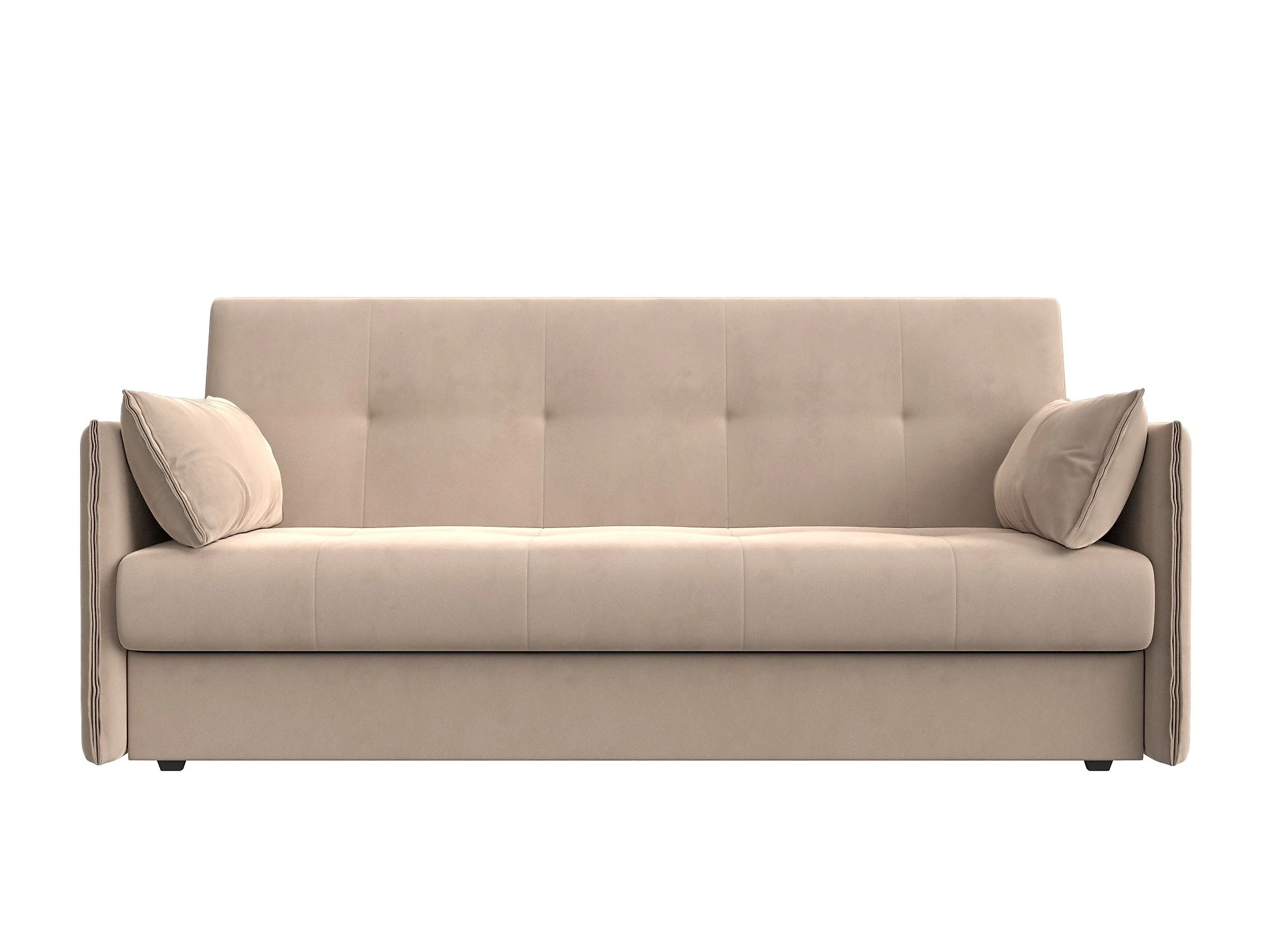 Бежевый диван-кровать Лига-018 Плюш Дизайн 1 книжка