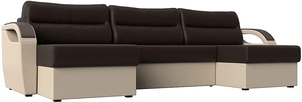 Угловой диван для ежедневного сна Форсайт Микс Браун