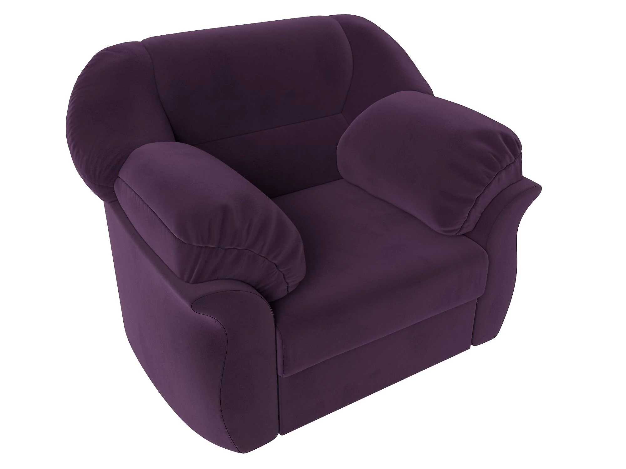 Фиолетовое кресло Карнелла Плюш Дизайн 20