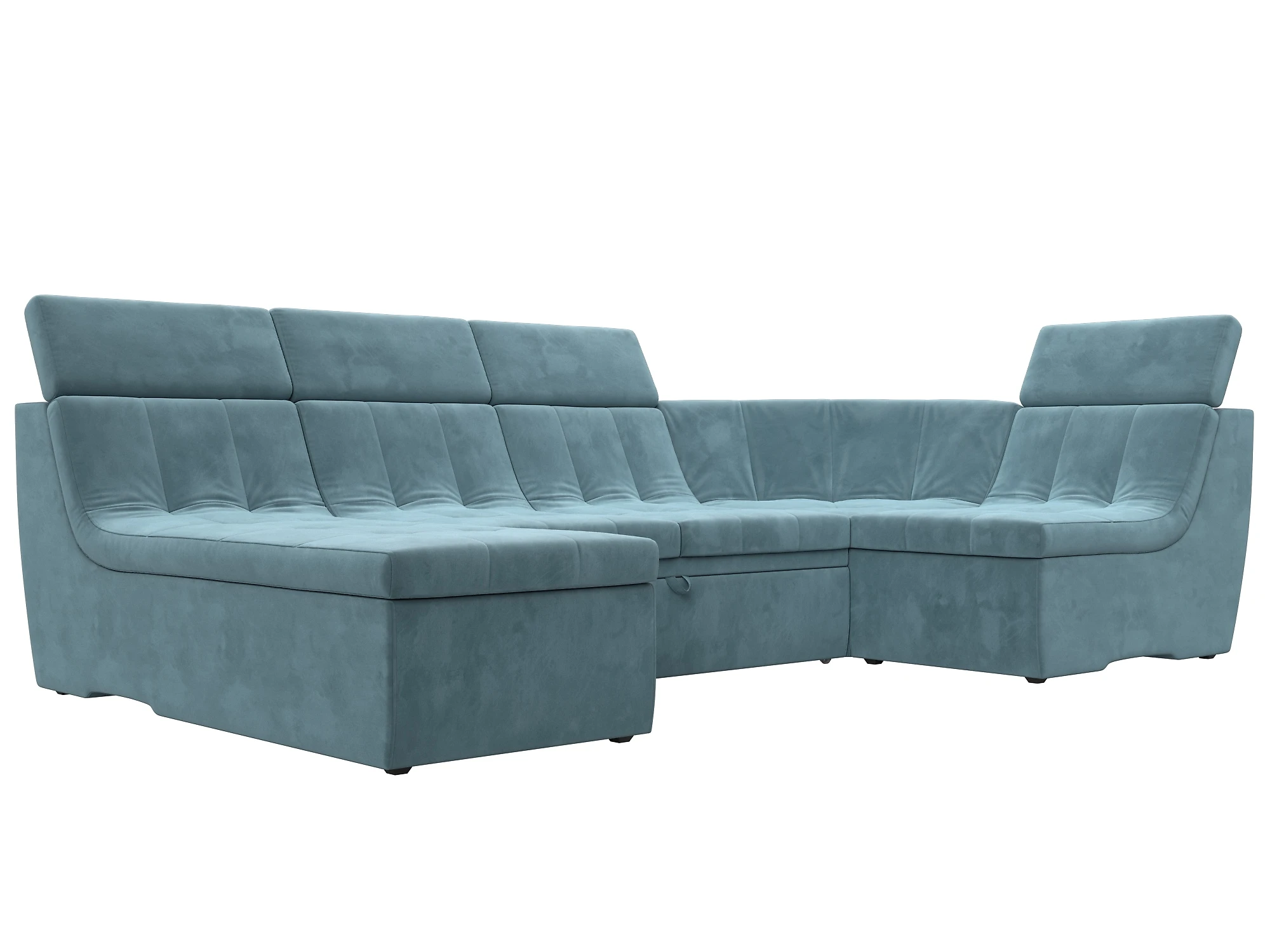 Модульный диван из велюра  Холидей Люкс-П Плюш Дизайн 2