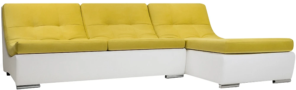 Модульный диван из велюра  Монреаль-1 Плюш Yellow