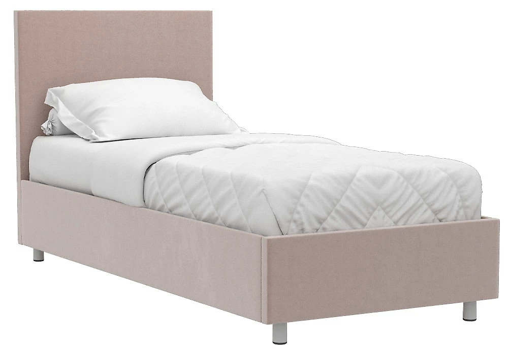 одноместная кровать Белла 90х200 с ламелями Плюш Стоун