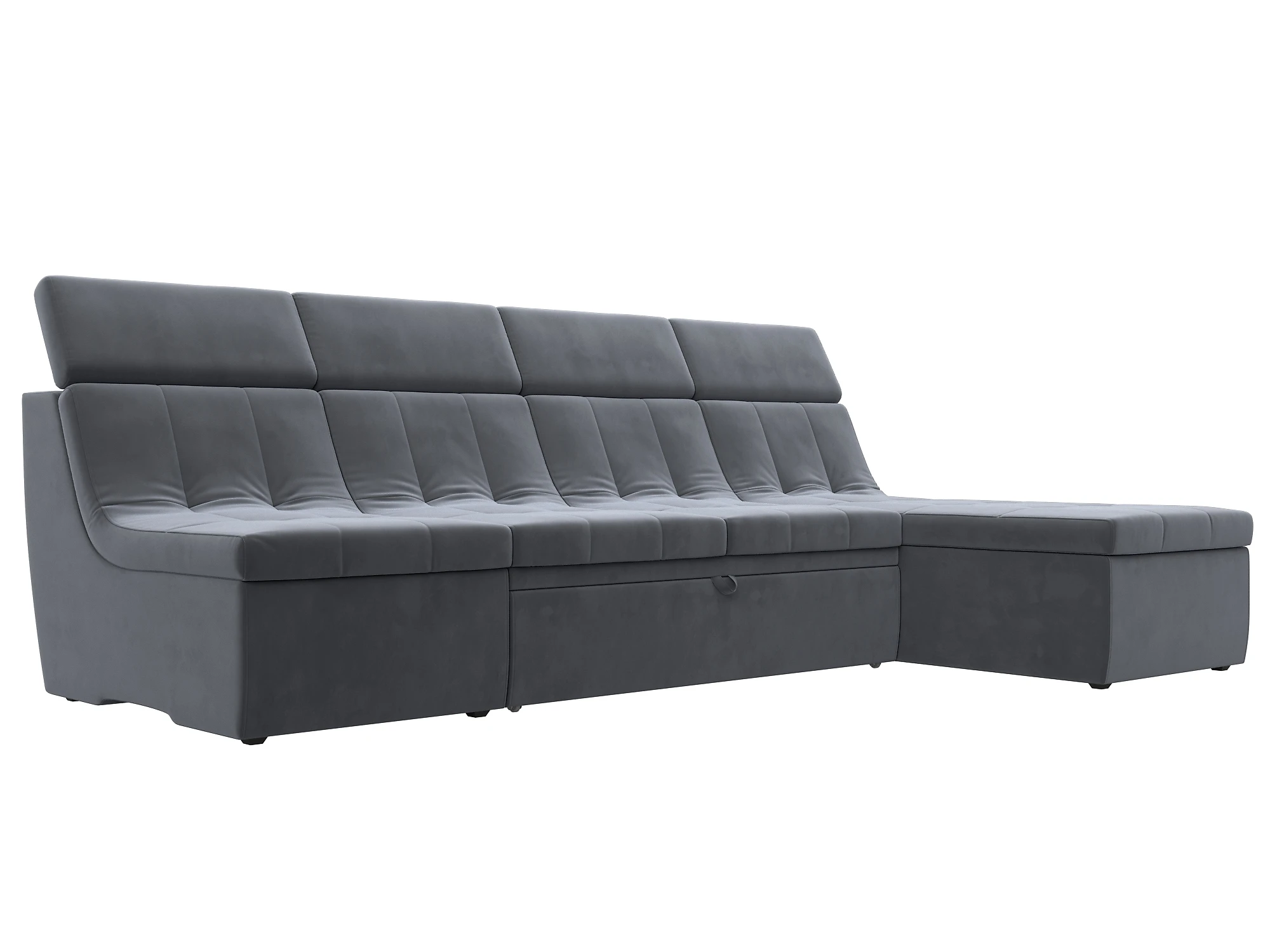 Угловой диван из ткани антикоготь Холидей Люкс Плюш Дизайн 5