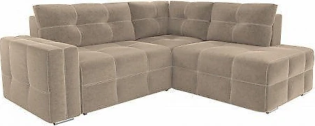 Угловой диван с независимым пружинным блоком Леос Плюш Лайт