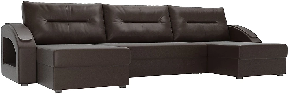 Угловой диван с подушками Форсайт Браун