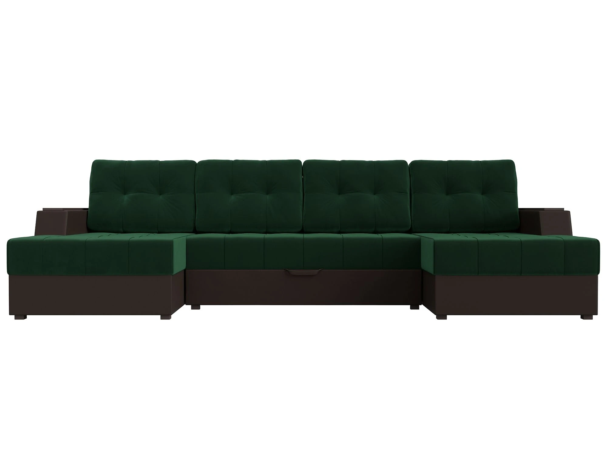 Модульный диван с оттоманкой  Эмир-П Плюш Дизайн 19