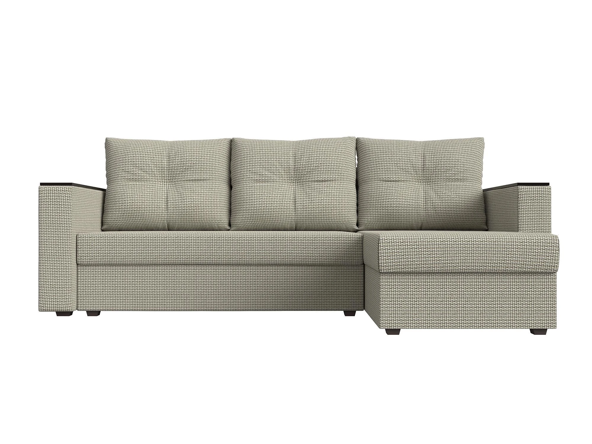 Угловой диван с полкой Атланта Лайт без стола Дизайн 10
