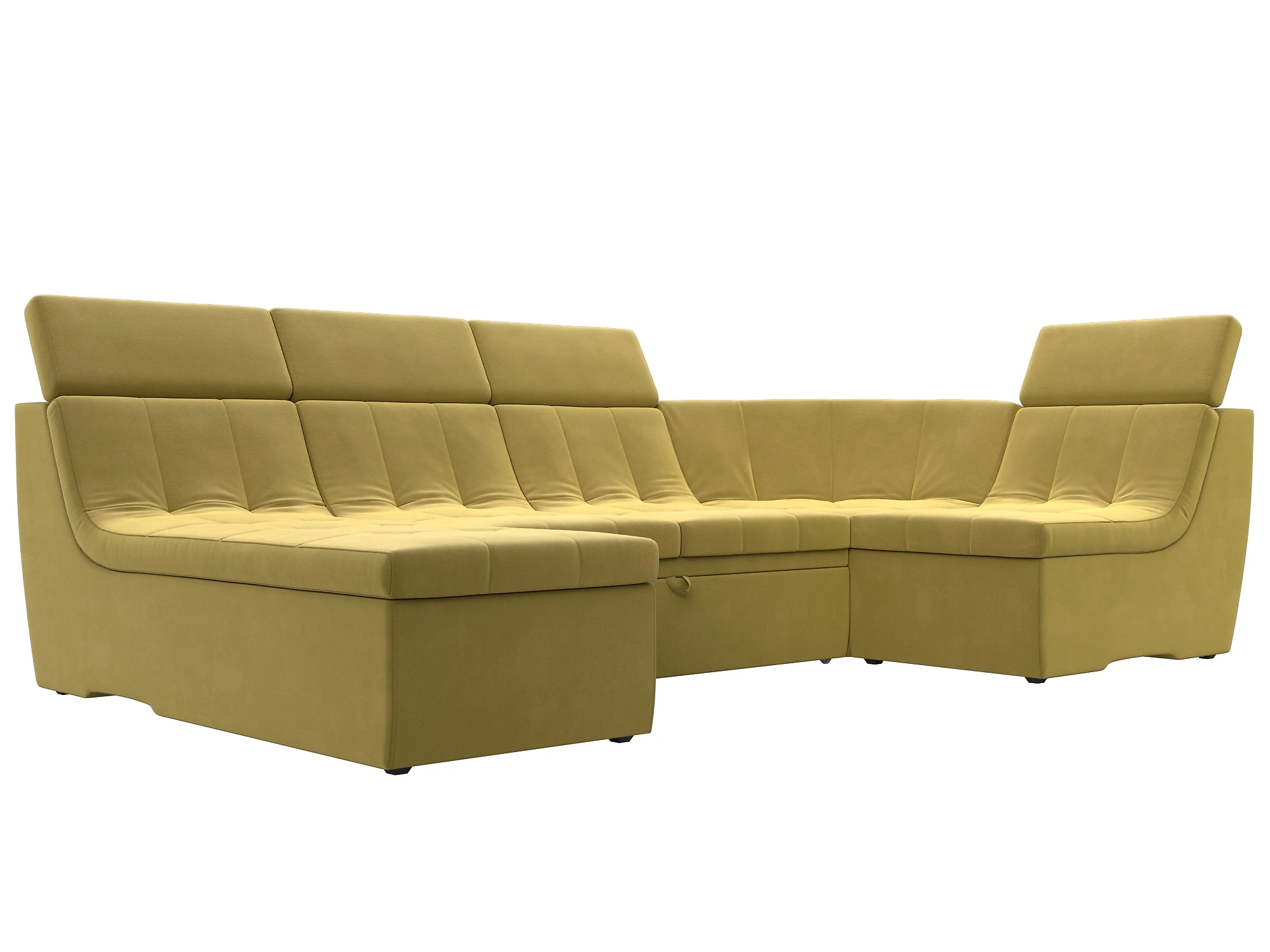 Модульный диван с оттоманкой  Холидей Люкс-П Дизайн 2