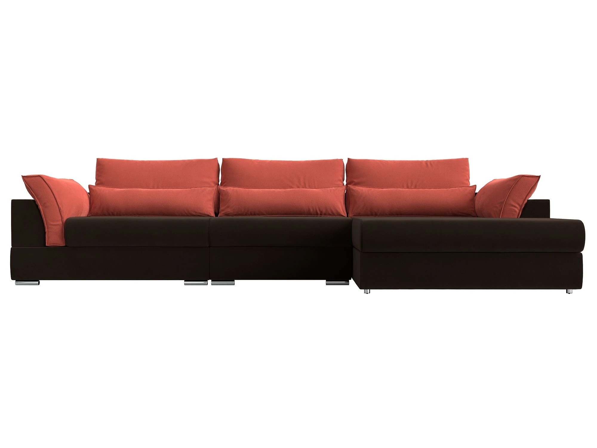 Угловой диван красный Пекин Лонг Дизайн 20