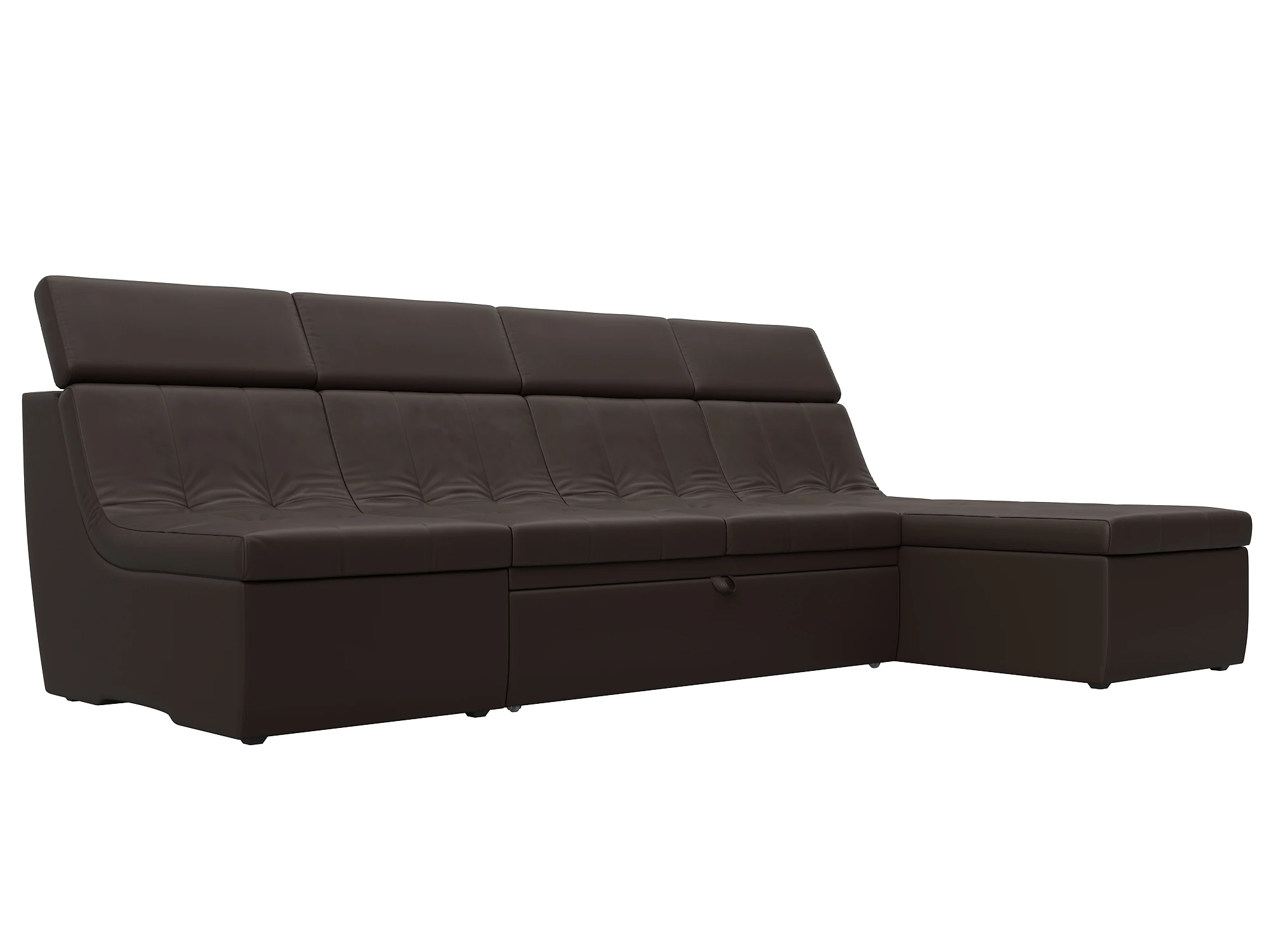 Каштановый угловой диван Холидей Люкс Дизайн 11