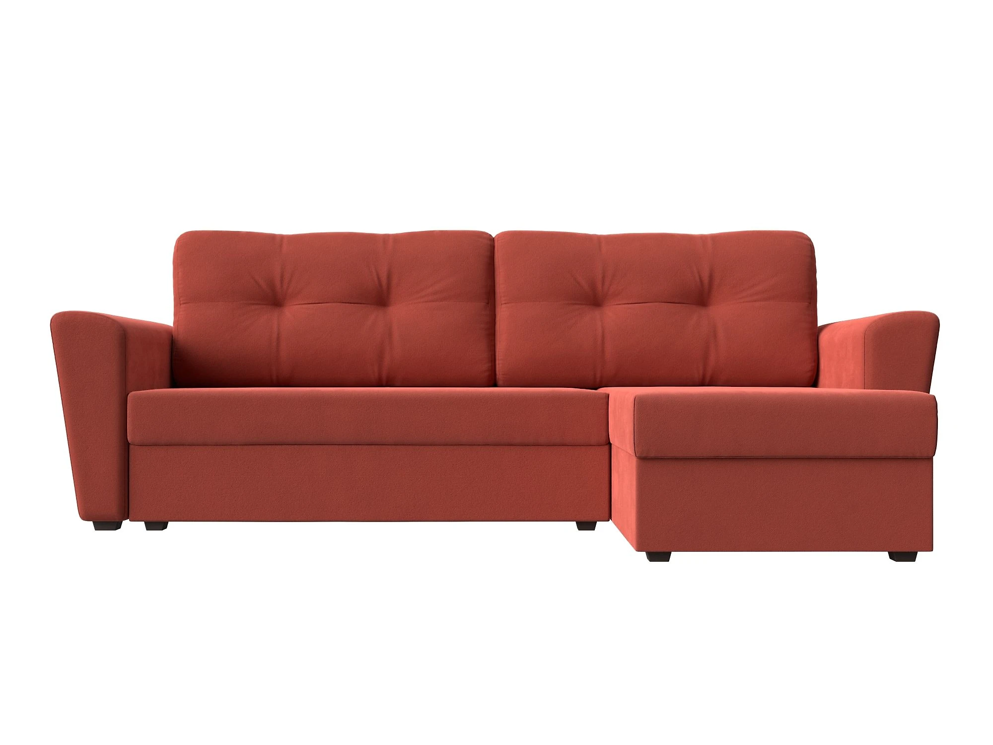 Угловой диван красный Амстердам Лайт Дизайн 5
