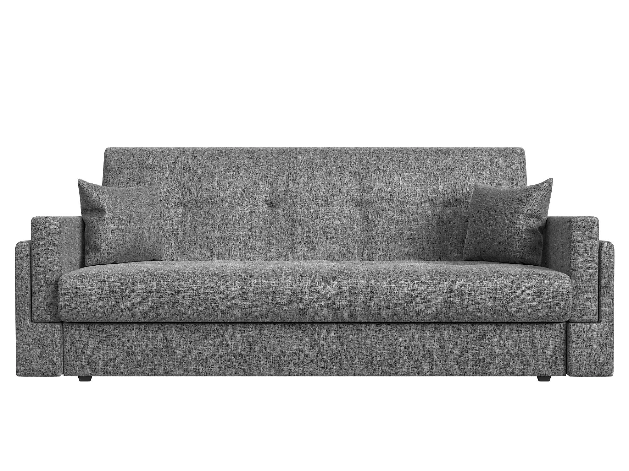 Прямой диван серого цвета Лига-015 Кантри Дизайн 9 книжка