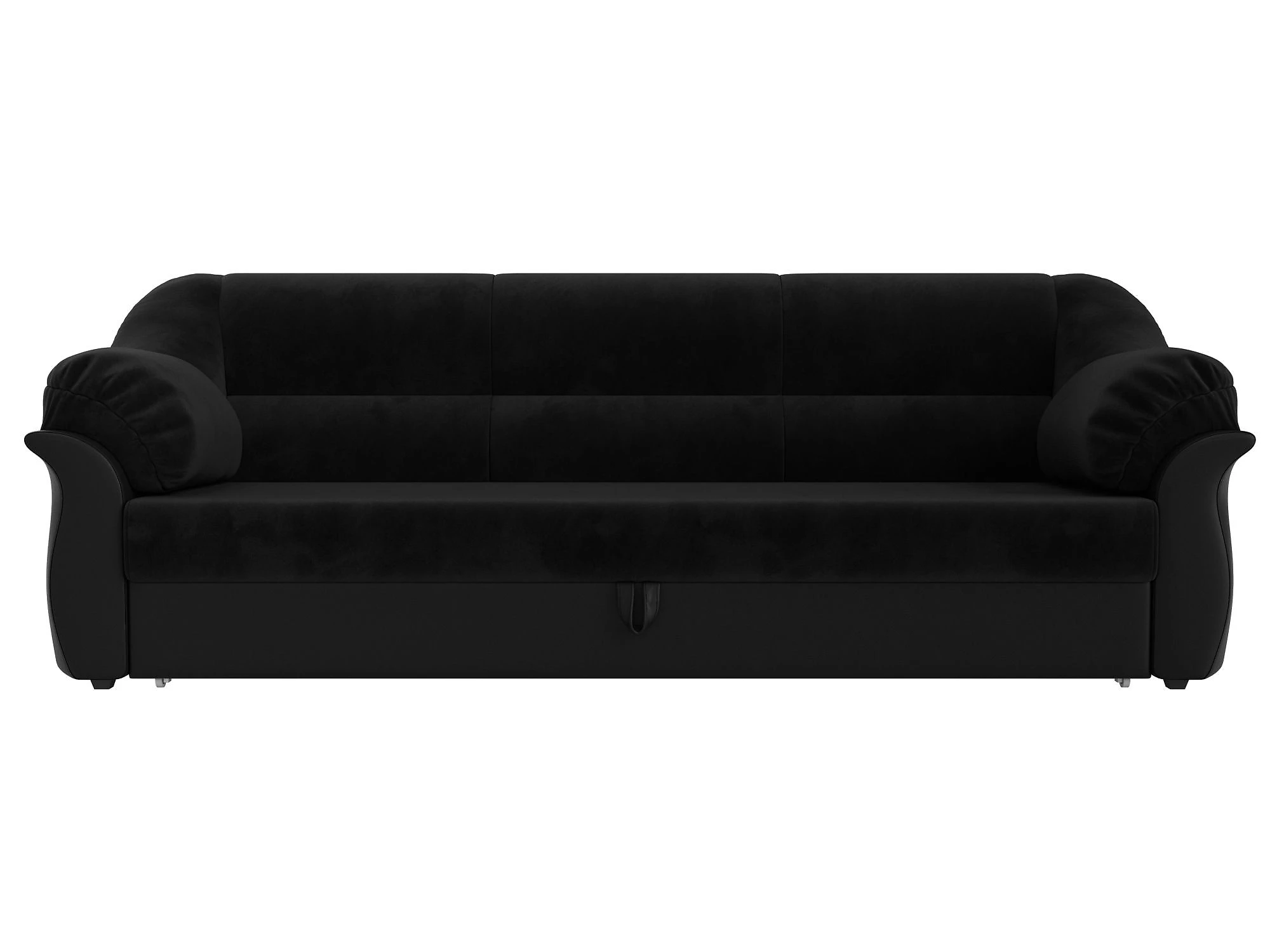 Чёрный диван Карнелла Плюш Дизайн 4