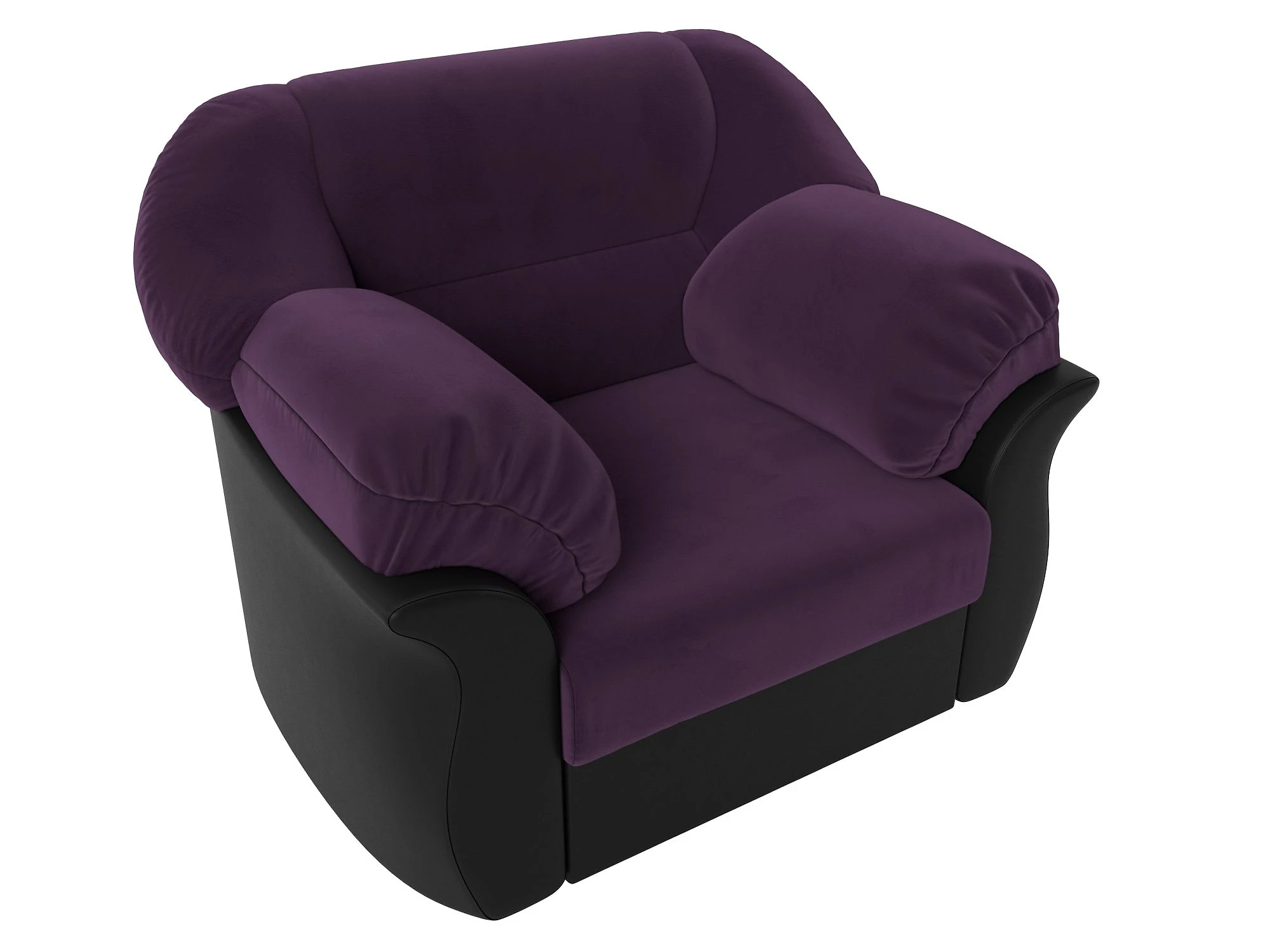 Фиолетовое кресло Карнелла Плюш Дизайн 14