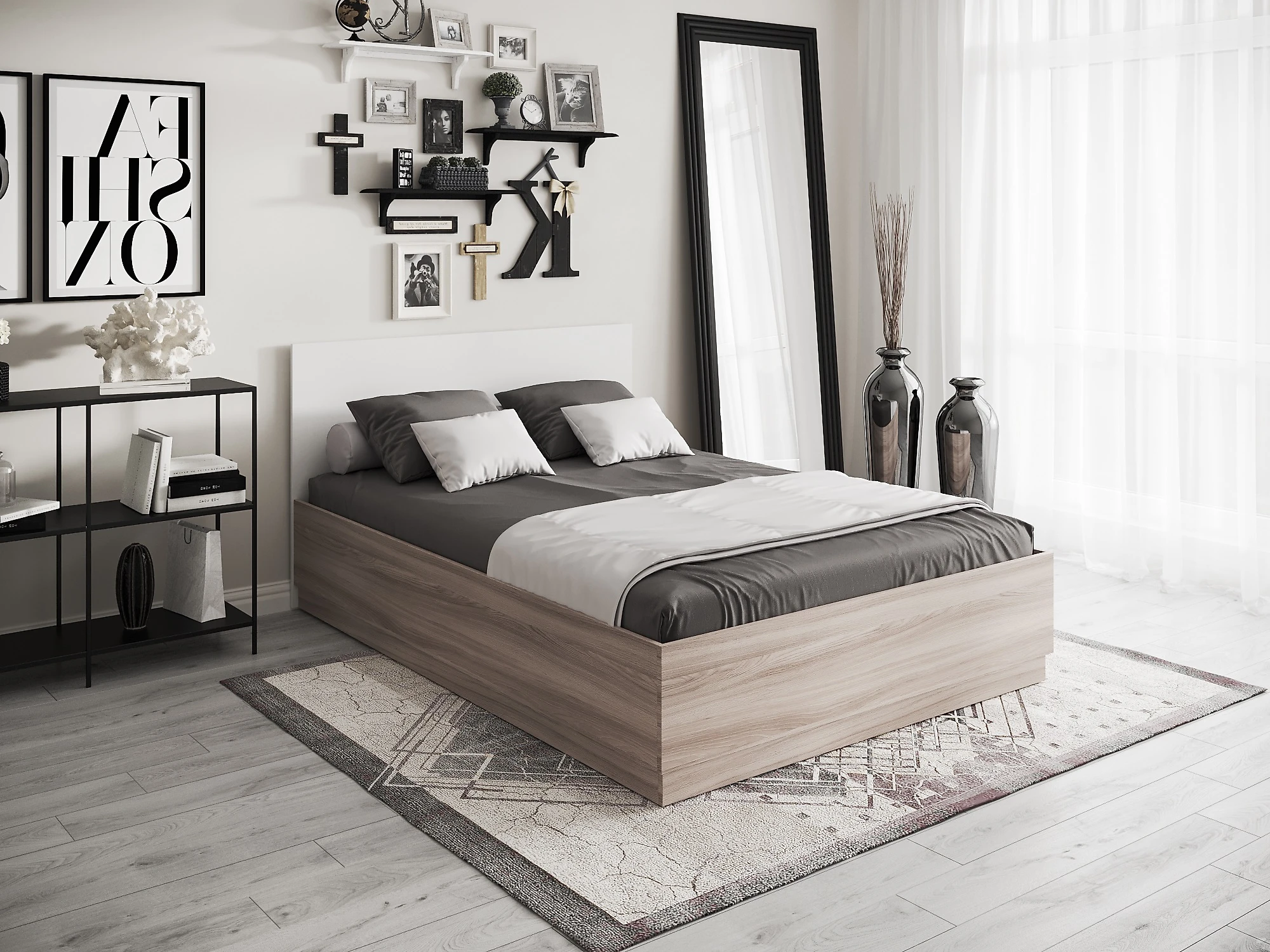 кровать в стиле минимализм Стелла-140
